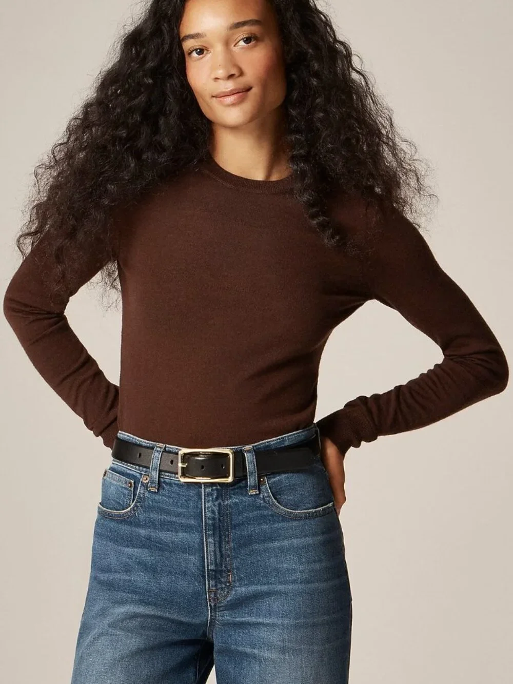J. Crew Carolyn Fitted Crewneck Sweater S